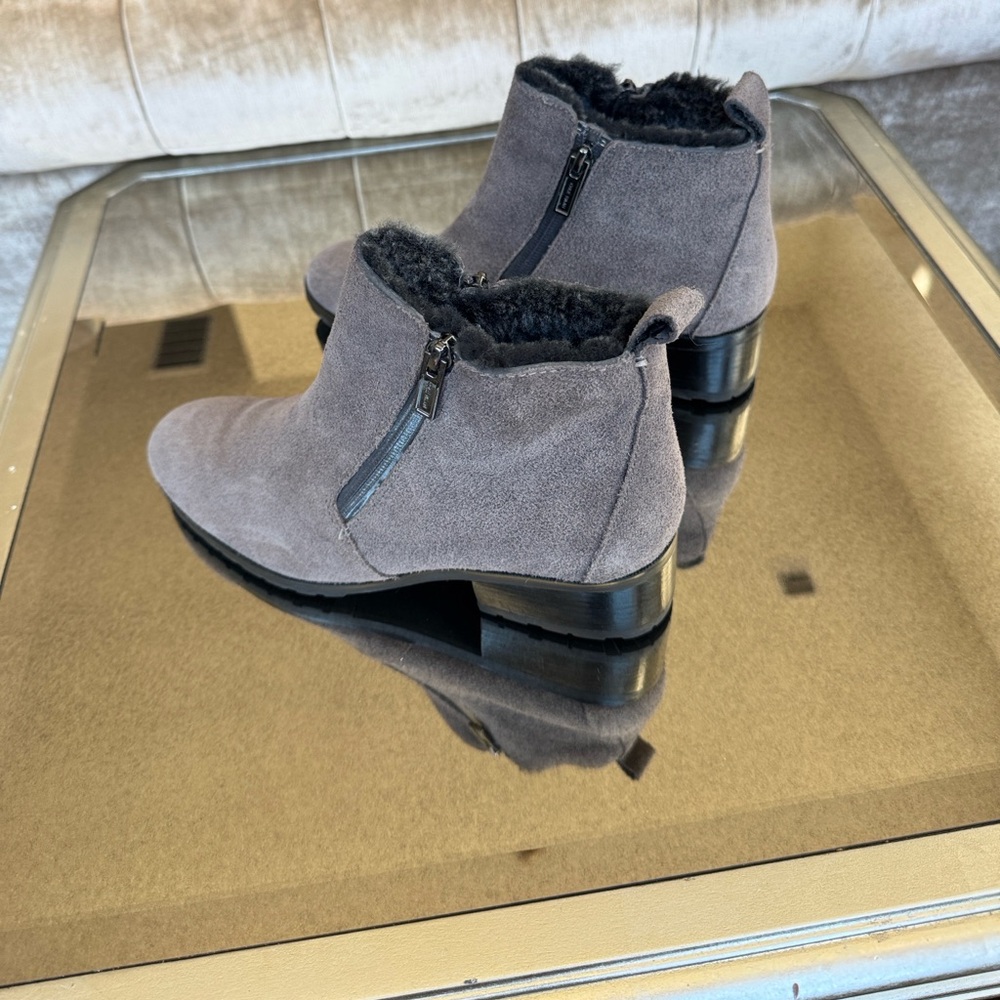 Cole Haan‎ Charcoal Suede Ankle Booties